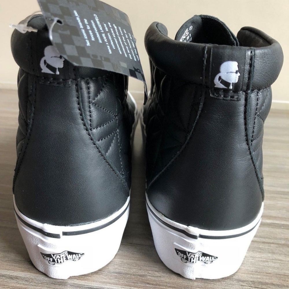 VANS X KARL LAGERFELD SK8-HI LACELESS SKATE SHOES - Picture 5 of 8